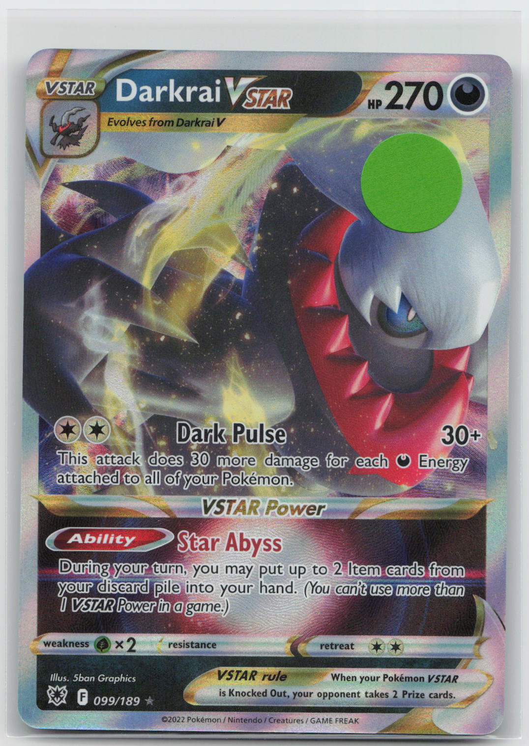 Darkrai VSTAR - Astral Radiance 099/189