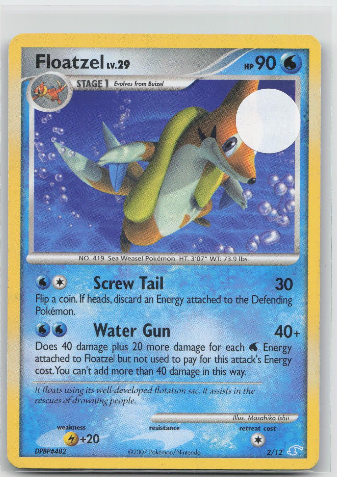 Floatzel - DP Trainer Kit: Manaphy & Lucario 2/12