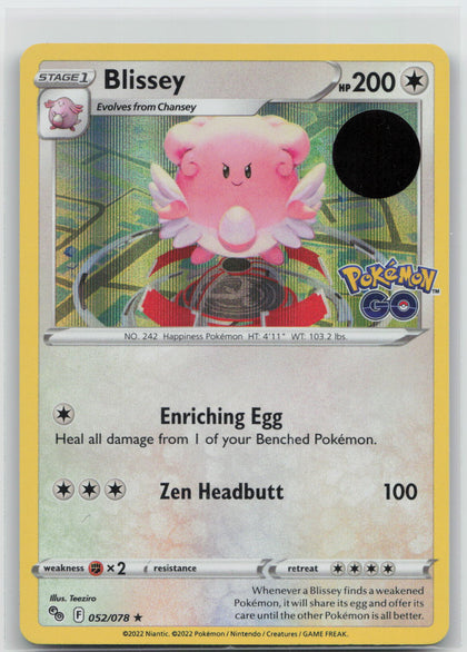 Blissey (Cosmos Holo) - Pokémon GO 052/078