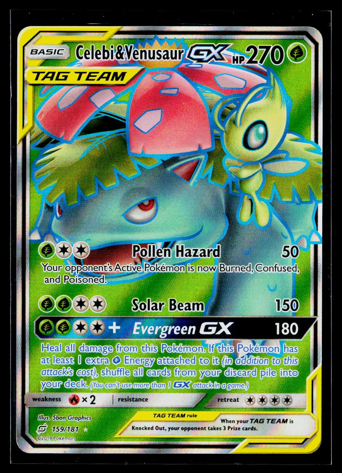 Celebi & Venusaur GX - Team Up 159/181 (NM)