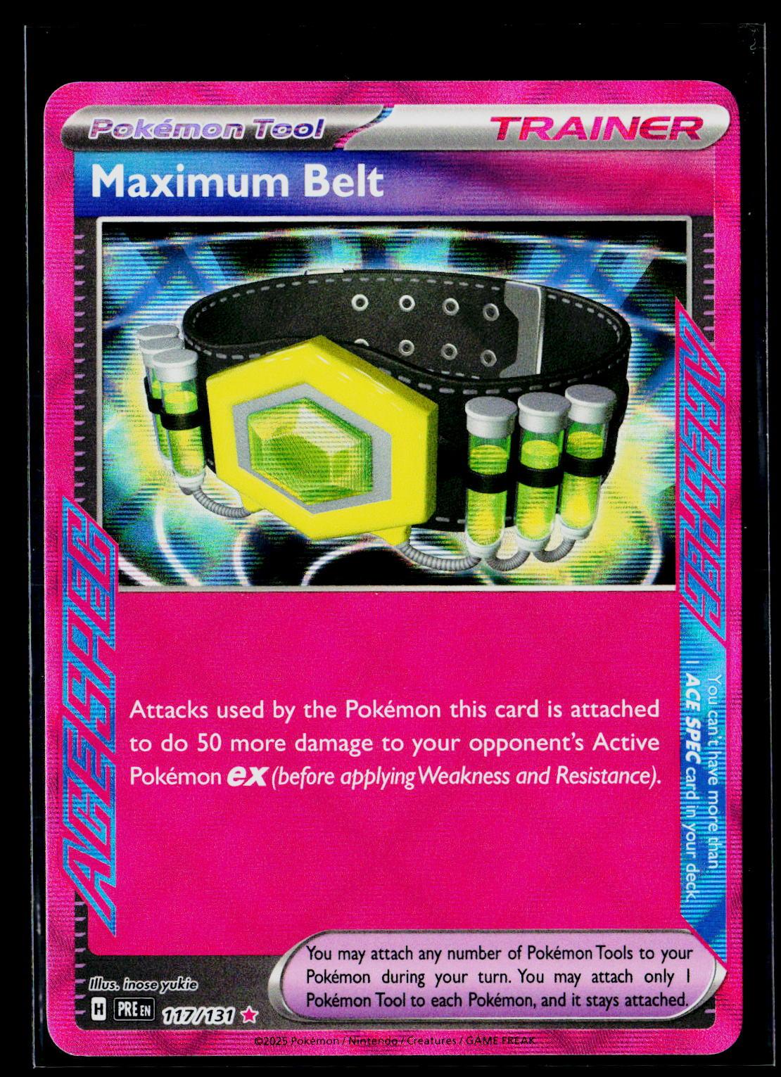 Maximum Belt - Prismatic Evolutions 117/131 (NM)