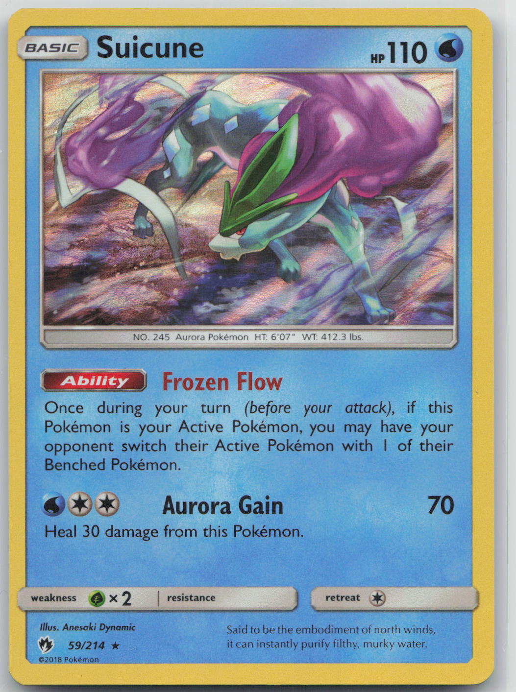 Suicune - Lost Thunder 59/214